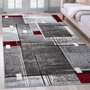 Teppich GOODPRODUCT "Deblin" Gr. 4, rot, B:160cm H:9mm L:230cm, Kunstfaser, Teppiche, Teppich, weicher Flor, Kurzflor, Karo-Design, modern, geometrisches Muster Teppich GOODPRODUCT "Deblin" Gr. 4, rot, B:160cm H:9mm L:230cm, Kunstfaser, Teppiche, Teppich, weicher Flor, Kurzflor, Karo-Design, modern, geometrisches Muster