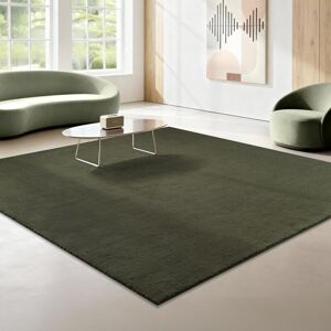 Teppich THE CARPET "kuschelig & Super Soft, Anti-Rutsch Unterseite", dunkelgrün, B:240cm H:16mm L:240cm, Polyester, Teppiche, Teppich, Waschbar bis 30 Grad, Felloptik, Wohnzimmer Teppich, Kundenliebling Teppich THE CARPET "kuschelig & Super Soft, Anti-Rutsch Unterseite", dunkelgrün, B:240cm H:16mm L:240cm, Polyester, Teppiche, Teppich, Waschbar bis 30 Grad, Felloptik, Wohnzimmer Teppich, Kundenliebling
