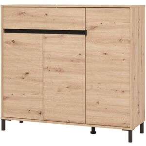 Schuhkommode HOME AFFAIRE "Flannan, Schuhregal, Schuhschrank, Gesamthöhe 109,5 cm", artisan eiche, B:118,5cm H:109,5cm T:40cm, Holzwerkstoff, Sideboards, Schuhkommode, sechs Regale und eine Schublade, Gesamtbreite 118,5 cm Schuhkommode HOME AFFAIRE "Flannan, Schuhregal, Schuhschrank, Gesamthöhe 109,5 cm", artisan eiche, B:118,5cm H:109,5cm T:40cm, Holzwerkstoff, Sideboards, Schuhkommode, sechs Regale und eine Schublade, Gesamtbreite 118,5 cm