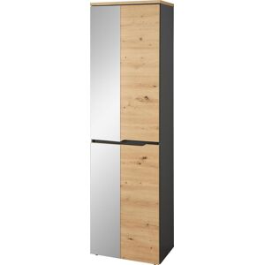 Garderobenschrank GOODPRODUCT "Bergen Garderobenschrank, 55/192/38 (B/H/T cm)", artisan eiche, graphit dekor, B:55cm H:192cm T:38cm, Holzwerkstoff, Metall, Schränke, Garderobenschrank, 4 türig, Spiegel, Softclose, Kleiderstange Garderobenschrank GOODPRODUCT "Bergen Garderobenschrank, 55/192/38 (B/H/T cm)", artisan eiche, graphit dekor, B:55cm H:192cm T:38cm, Holzwerkstoff, Metall, Schränke, Garderobenschrank, 4 türig, Spiegel, Softclose, Kleiderstange