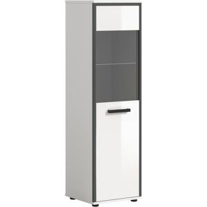 Midischrank WELLTIME "KAJO, hochglanz Front, 1 Glastür, 1 Glas Einlegeboden, 4 Fächer", weiß hochglanz, schwarz, B:40cm H:139cm T:34cm, FSC-zertifizierter Holzwerkstoff, Sicherheitsglas ESG, Schränke, Midischrank, Badschrank, Midischrank, Bad, Badezimmer Midischrank WELLTIME "KAJO, hochglanz Front, 1 Glastür, 1 Glas Einlegeboden, 4 Fächer", weiß hochglanz, schwarz, B:40cm H:139cm T:34cm, FSC-zertifizierter Holzwerkstoff, Sicherheitsglas ESG, Schränke, Midischrank, Badschrank, Midischrank, Bad, Badezimmer