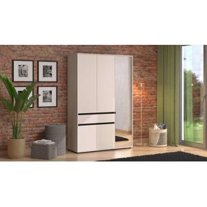 Kleiderschrank INOSIGN "Corbett, grifflose Optik, FSC-zertifziert, Made in Europe", beige (cashmere), B:138cm H:211cm T:54,5cm, FSC-zertifizierter Holzwerkstoff, Schränke, Kleiderschrank, mit Spiegel, 1 Schublade und Innenausstattung Kleiderschrank INOSIGN "Corbett, grifflose Optik, FSC-zertifziert, Made in Europe", beige (cashmere), B:138cm H:211cm T:54,5cm, FSC-zertifizierter Holzwerkstoff, Schränke, Kleiderschrank, mit Spiegel, 1 Schublade und Innenausstattung