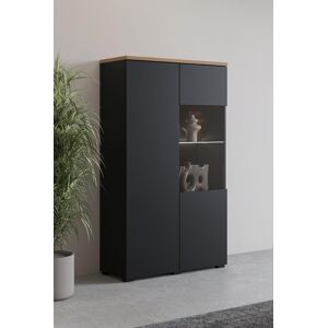 Vitrine GOODPRODUCT "Modo, Breite 80 cm, moderner griffloser Vitrineschrank", weiß, eiche mauvella, weiß, B:80cm H:140cm T:34,5cm, FSC-zertifizierter Holzwerkstoff, Glas, Melamin, Metall, Schränke, Vitrine, Vitrine mit viel Stauraum, Einlegeböden verstell Vitrine GOODPRODUCT "Modo, Breite 80 cm, moderner griffloser Vitrineschrank", weiß, eiche mauvella, weiß, B:80cm H:140cm T:34,5cm, FSC-zertifizierter Holzwerkstoff, Glas, Melamin, Metall, Schränke, Vitrine, Vitrine mit viel Stauraum, Einlegeböden verstell