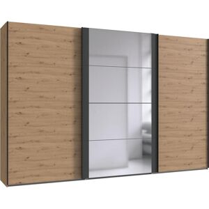 Schwebetürenschrank WIMEX "Bern Schiebetürenschrank", schwarz (artisan eiche nachbildung, graphit, griffe: schwarz), B:360cm H:236cm T:64cm, Holzwerkstoff, Schränke, Schwebetürenschrank, Schrank mit zusätzlicher Innenausstattung, Garderobe Schwebetürenschrank WIMEX "Bern Schiebetürenschrank", schwarz (artisan eiche nachbildung, graphit, griffe: schwarz), B:360cm H:236cm T:64cm, Holzwerkstoff, Schränke, Schwebetürenschrank, Schrank mit zusätzlicher Innenausstattung, Garderobe