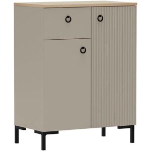 Kommode HOME AFFAIRE "Luminara", cashmere (beige), eiche, B:70cm H:93cm T:41cm, Holzwerkstoff, MDF, Metall, Sideboards, Kommode, Kommode mit Soft-Close und Platz für 5 Schuhpaare - (B/T/H) 70/41/93cm Kommode HOME AFFAIRE "Luminara", cashmere (beige), eiche, B:70cm H:93cm T:41cm, Holzwerkstoff, MDF, Metall, Sideboards, Kommode, Kommode mit Soft-Close und Platz für 5 Schuhpaare - (B/T/H) 70/41/93cm