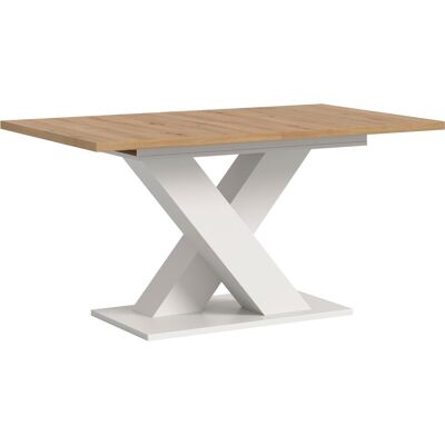 Esstisch HOME AFFAIRE "Motus, ausziehbar 150 -190 cm, inklusive 40 cm Einlegeplatte", weiss (weiß, artisan oak nachbildung, weiß nachbildung, artisan oak nachbildung), B:150cm H:76cm T:90cm, Tische, Esstisch, X-Gestell mit Bodenplatte, Tisch, Küchentisch, Esstisch HOME AFFAIRE "Motus, ausziehbar 150 -190 cm, inklusive 40 cm Einlegeplatte", weiss (weiß, artisan oak nachbildung, weiß nachbildung, artisan oak nachbildung), B:150cm H:76cm T:90cm, Tische, Esstisch, X-Gestell mit Bodenplatte, Tisch, Küchentisch,