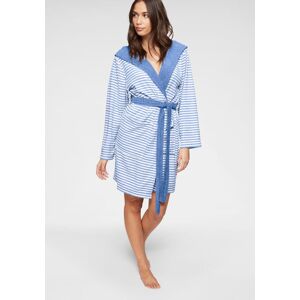 Damenbademantel KANGAROOS "Luana, ideal für Sauna & Spa, Hotelbademantel, Morgenmantel" Gr. XXL, blau (blau, weiß), L:95cm, Leichtfrottier, Hausmäntel, Damenbademantel, Streifen - Bademantel für Damen, gestreift, XS-3XL Damenbademantel KANGAROOS "Luana, ideal für Sauna & Spa, Hotelbademantel, Morgenmantel" Gr. XXL, blau (blau, weiß), L:95cm, Leichtfrottier, Hausmäntel, Damenbademantel, Streifen - Bademantel für Damen, gestreift, XS-3XL