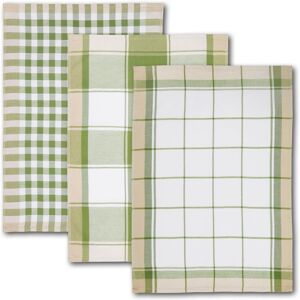 Geschirrtuch DYCKHOFF "KARO, Masse je Tuch ca. 50x70 cm, aus 100% Baumwolle", grün (olivgrün, weiß, natur), B:50cm L:70cm, 100% Baumwolle, Geschirrtücher, Geschirrtuch, mit drei verschiedenen Motiven Geschirrtuch DYCKHOFF "KARO, Masse je Tuch ca. 50x70 cm, aus 100% Baumwolle", grün (olivgrün, weiß, natur), B:50cm L:70cm, 100% Baumwolle, Geschirrtücher, Geschirrtuch, mit drei verschiedenen Motiven