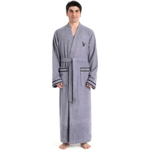 Herrenbademantel BRUNO BANANI "Roy, ideal für Sauna & Spa, Standardlänge & Überlänge" Gr. XXL, grau, L:145cm, Walkfrottee, Hausmäntel, Herrenbademantel, farblich abgesetzten Streifen, Bademantel, S-3XL, auch in extra lang Herrenbademantel BRUNO BANANI "Roy, ideal für Sauna & Spa, Standardlänge & Überlänge" Gr. XXL, grau, L:145cm, Walkfrottee, Hausmäntel, Herrenbademantel, farblich abgesetzten Streifen, Bademantel, S-3XL, auch in extra lang