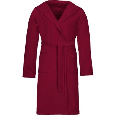 Unisex-Bademantel VOSSEN "Texas, ideal für Sauna & Spa, Hotelbademantel, Morgenmantel" Gr. S, rot (rubin), L:110cm, Webvelours, Hausmäntel, Unisex-Bademantel, für Damen & Herren Unisex-Bademantel VOSSEN "Texas, ideal für Sauna & Spa, Hotelbademantel, Morgenmantel" Gr. S, rot (rubin), L:110cm, Webvelours, Hausmäntel, Unisex-Bademantel, für Damen & Herren