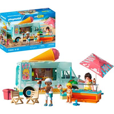 Konstruktions-Spielset PLAYMOBIL "Ice Cream Truck mit Surfshop (71904), My Life", bunt, Spielbausteine, Kinder, Kunststoff, Konstruktions-Spielset, Made in Germany Konstruktions-Spielset PLAYMOBIL "Ice Cream Truck mit Surfshop (71904), My Life", bunt, Spielbausteine, Kinder, Kunststoff, Konstruktions-Spielset, Made in Germany