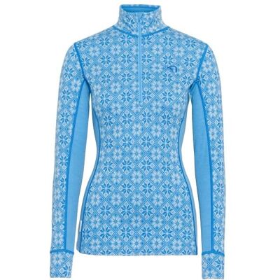 Kari Traa - Women's Rose Half-Zip - Merinounterwäsche Gr L blau Kari Traa - Women's Rose Half-Zip - Merinounterwäsche Gr L blau