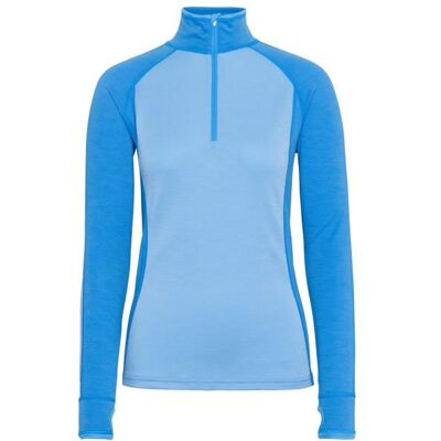 Kari Traa - Women's Mila Half Zip - Merinounterwäsche Gr S blau Kari Traa - Women's Mila Half Zip - Merinounterwäsche Gr S blau