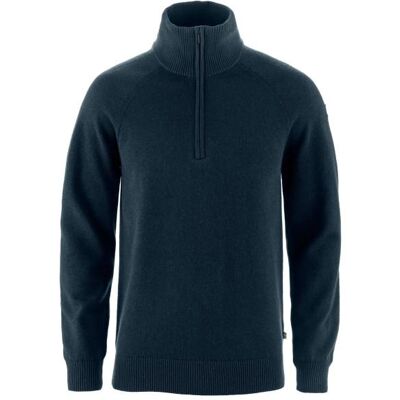 Fjällräven - Övik Lite Half Zip - Wollpullover Gr S blau Fjällräven - Övik Lite Half Zip - Wollpullover Gr S blau