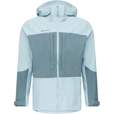 Mammut - Skintrack SO Hooded Jacket - Softshelljacke Gr L grau/türkis Mammut - Skintrack SO Hooded Jacket - Softshelljacke Gr L grau/türkis