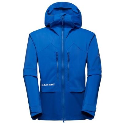 Mammut - Eiger Nordwand Pro Softshell Hooded Jacket - Softshelljacke Gr L blau Mammut - Eiger Nordwand Pro Softshell Hooded Jacket - Softshelljacke Gr L blau