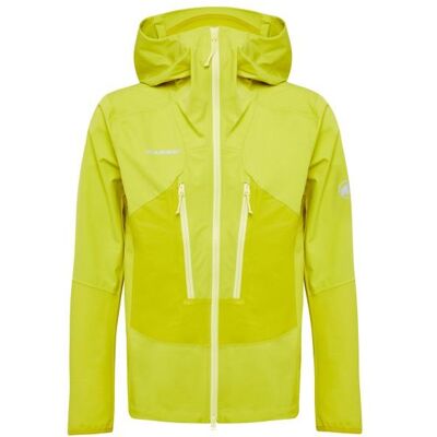 Mammut - Aenergy Pro SO Hybrid Hooded Jacket - Softshelljacke Gr M grün/gelb Mammut - Aenergy Pro SO Hybrid Hooded Jacket - Softshelljacke Gr M grün/gelb