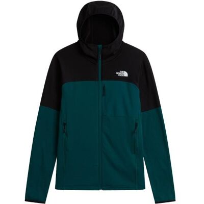 The North Face - Polartec Powergrid Stormgap Hoodie - Fleecejacke Gr L blau The North Face - Polartec Powergrid Stormgap Hoodie - Fleecejacke Gr L blau