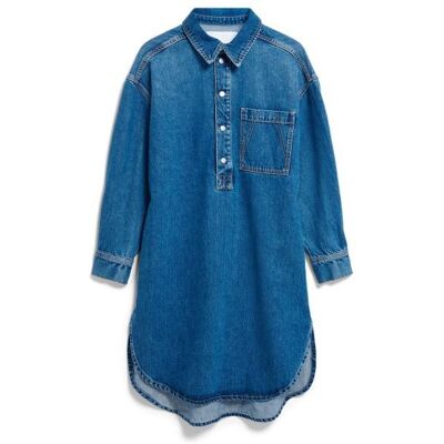 ARMEDANGELS - Women's Oversized Denim Shirt Dress - Kleid Gr XL blau ARMEDANGELS - Women's Oversized Denim Shirt Dress - Kleid Gr XL blau