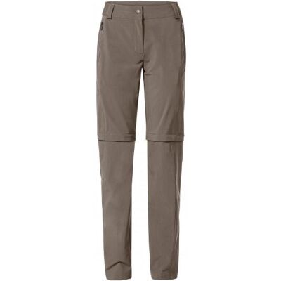 Vaude - Women's Farley Stretch Zip Off T-Zip Pants II - Trekkinghose Gr 42 - Regular grau/braun Vaude - Women's Farley Stretch Zip Off T-Zip Pants II - Trekkinghose Gr 42 - Regular grau/braun