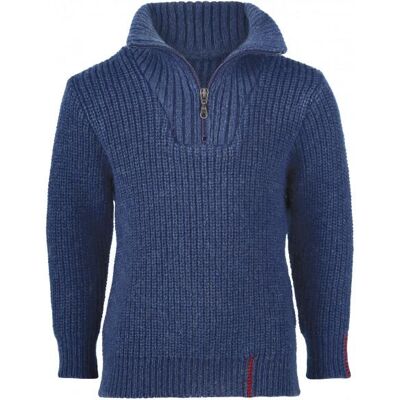 Engel - Kid's Troyer - Merinopullover Gr 128 blau Engel - Kid's Troyer - Merinopullover Gr 128 blau