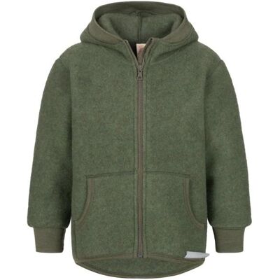 Engel - Kinder Kapuzenjacke Wollfleece - Wolljacke Gr 116 oliv Engel - Kinder Kapuzenjacke Wollfleece - Wolljacke Gr 116 oliv