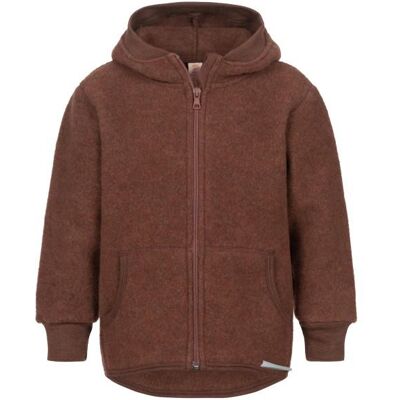 Engel - Kinder Kapuzenjacke Wollfleece - Wolljacke Gr 116 braun Engel - Kinder Kapuzenjacke Wollfleece - Wolljacke Gr 116 braun
