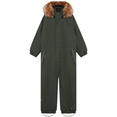 Color Kids - Kid's Coverall with Fake Fur 742845 - Overall Gr 140 grau Color Kids - Kid's Coverall with Fake Fur 742845 - Overall Gr 140 grau