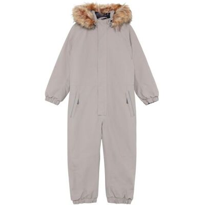 Color Kids - Kid's Coverall with Fake Fur 742845 - Overall Gr 110 grau Color Kids - Kid's Coverall with Fake Fur 742845 - Overall Gr 110 grau