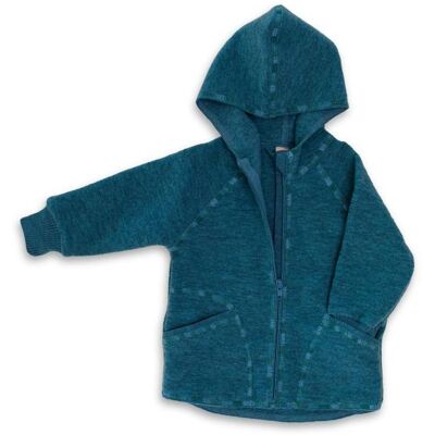 Engel - Baby-Jacke mit Kapuze und Reissverschluss - Wolljacke Gr 86/92 blau Engel - Baby-Jacke mit Kapuze und Reissverschluss - Wolljacke Gr 86/92 blau