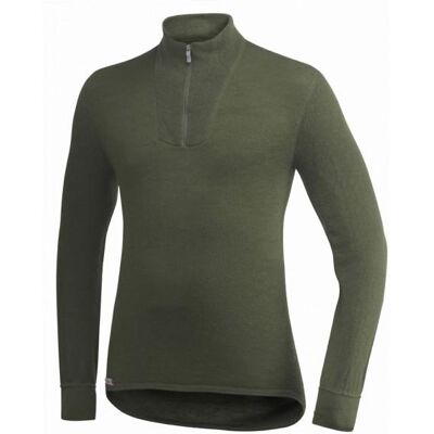 Woolpower - Zip Turtleneck 400 - Longsleeve Gr 3XL oliv Woolpower - Zip Turtleneck 400 - Longsleeve Gr 3XL oliv