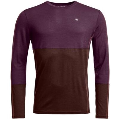 Ortovox - 185 Rock'N'Wool Long Sleeve - Merinounterwäsche Gr S lila/braun Ortovox - 185 Rock'N'Wool Long Sleeve - Merinounterwäsche Gr S lila/braun