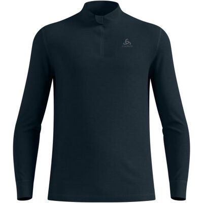 Odlo - Baselayer Top Turtle Neck L/S Half Zip Merino 2 - Merinounterwäsche Gr L blau Odlo - Baselayer Top Turtle Neck L/S Half Zip Merino 2 - Merinounterwäsche Gr L blau