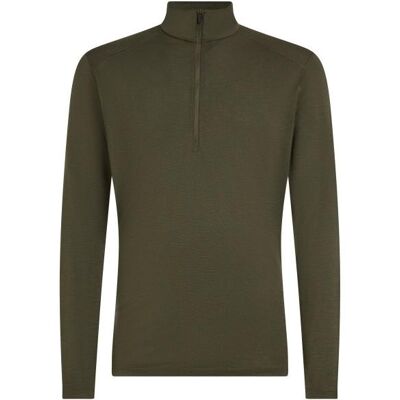 Icebreaker - 200 Oasis L/S Half Zip - Merinounterwäsche Gr M oliv/braun Icebreaker - 200 Oasis L/S Half Zip - Merinounterwäsche Gr M oliv/braun