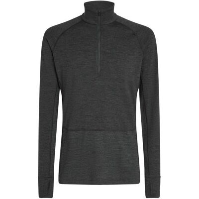 Icebreaker - Merino 260 Zoneknit L/S Half Zip - Merinounterwäsche Gr XL schwarz/grau Icebreaker - Merino 260 Zoneknit L/S Half Zip - Merinounterwäsche Gr XL schwarz/grau