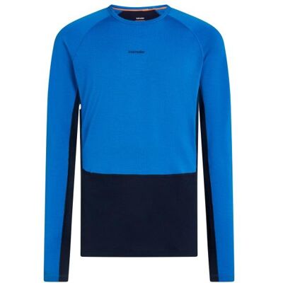 Icebreaker - Merino 260 Zoneknit L/S Crewe - Merinounterwäsche Gr M blau Icebreaker - Merino 260 Zoneknit L/S Crewe - Merinounterwäsche Gr M blau
