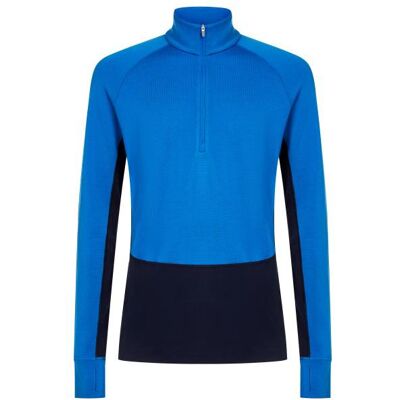 Icebreaker - Merino 260 Zoneknit L/S Half Zip - Merinounterwäsche Gr L blau Icebreaker - Merino 260 Zoneknit L/S Half Zip - Merinounterwäsche Gr L blau