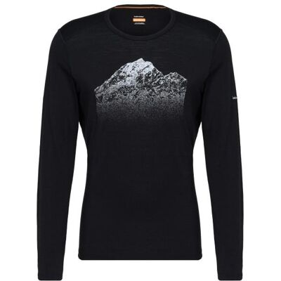 Icebreaker - Merino 200 Oasis L/S Crewe Rising Light - Merinounterwäsche Gr M schwarz Icebreaker - Merino 200 Oasis L/S Crewe Rising Light - Merinounterwäsche Gr M schwarz