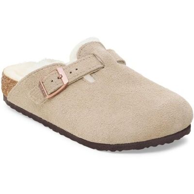 Birkenstock - Kid's Boston Leve Shearling - Hausschuhe EU 36 - Narrow beige Birkenstock - Kid's Boston Leve Shearling - Hausschuhe EU 36 - Narrow beige