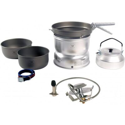Trangia - 25-8 Sturmkocher mit Primus Gasbrenner - Gaskocher Gr 1140 g grau/schwarz Trangia - 25-8 Sturmkocher mit Primus Gasbrenner - Gaskocher Gr 1140 g grau/schwarz