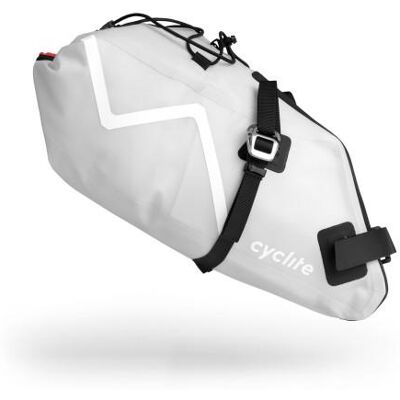 Cyclite - Saddle Bag Small / 02 - Velotasche Gr 6 l weiß/grau Cyclite - Saddle Bag Small / 02 - Velotasche Gr 6 l weiß/grau
