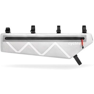 Cyclite - Frame Bag XT / 02 - Velotasche Gr 3,2 l weiß/grau Cyclite - Frame Bag XT / 02 - Velotasche Gr 3,2 l weiß/grau
