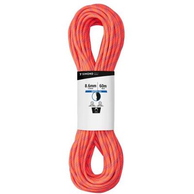 Simond Modell 8,6mm x 60m Kletterseil - Bergsteigen Simond Modell 8,6mm x 60m Kletterseil - Bergsteigen
