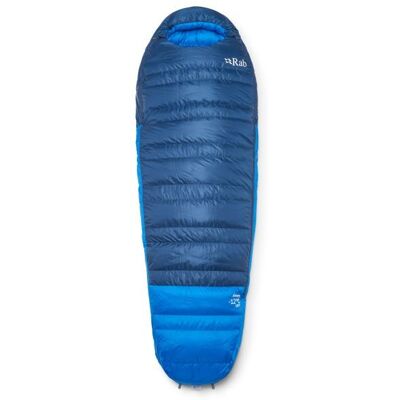 Rab - Ascent -12C / 10F - Daunenschlafsack Gr Regular - Body Size: 185 cm Zip: Right Blau Rab - Ascent -12C / 10F - Daunenschlafsack Gr Regular - Body Size: 185 cm Zip: Right Blau