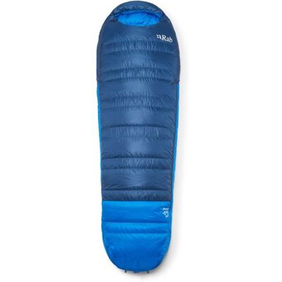 Rab - Ascent -6C / 20F - Daunenschlafsack Gr Regular Wide - Body Size: 185 cm Zip: Left Blau Rab - Ascent -6C / 20F - Daunenschlafsack Gr Regular Wide - Body Size: 185 cm Zip: Left Blau