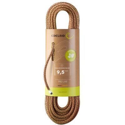 Edelrid - Eagle Lite Protect Eco Dry 9,5 mm - Einfachseil Länge 80 m braun/beige Edelrid - Eagle Lite Protect Eco Dry 9,5 mm - Einfachseil Länge 80 m braun/beige