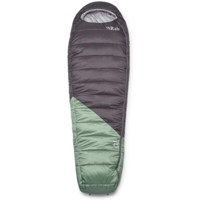 Rab - Women's Radeon -6C / 20F - Kunstfaserschlafsack Gr Long - Body Size: 185 cm Zip: Left Grün/ Graphene Rab - Women's Radeon -6C / 20F - Kunstfaserschlafsack Gr Long - Body Size: 185 cm Zip: Left Grün/ Graphene