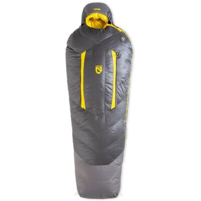 Nemo - Sonic 0 - Daunenschlafsack Gr 198 cm - Long Zip: Left Grau/ Goldfinch Nemo - Sonic 0 - Daunenschlafsack Gr 198 cm - Long Zip: Left Grau/ Goldfinch