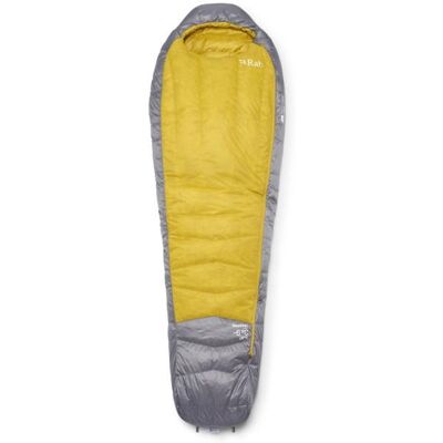 Rab - Women's Neutrino -6C / 20F - Daunenschlafsack Gr Long - Body Size: 185 cm Zip: Left Zinc / Dark Pollen Rab - Women's Neutrino -6C / 20F - Daunenschlafsack Gr Long - Body Size: 185 cm Zip: Left Zinc / Dark Pollen
