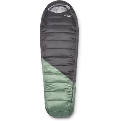 Rab - Women's Radeon -12C / 10F - Kunstfaserschlafsack Gr Long - Body Size: 185 cm Zip: Left Grün/ Graphene Rab - Women's Radeon -12C / 10F - Kunstfaserschlafsack Gr Long - Body Size: 185 cm Zip: Left Grün/ Graphene